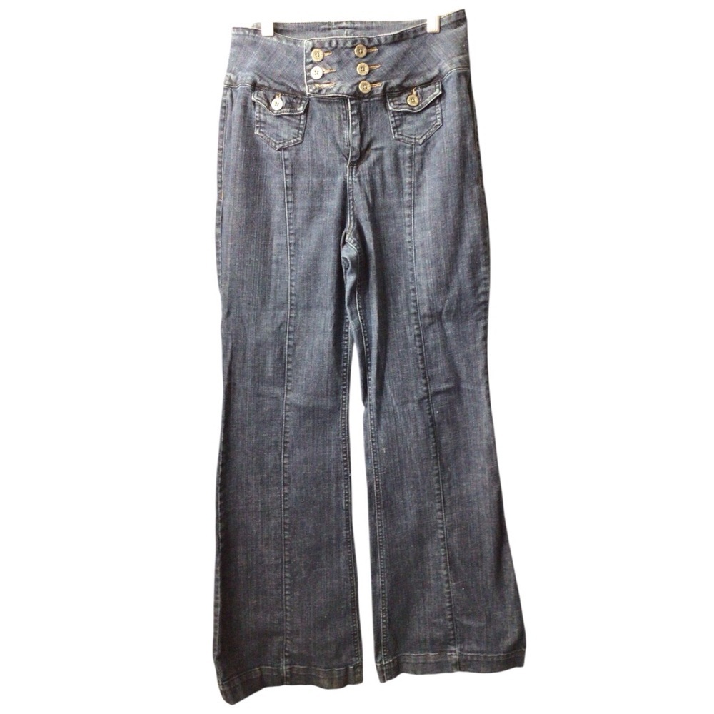 Vintage Chic Wide Leg Behold Women's Jeans* missing a button